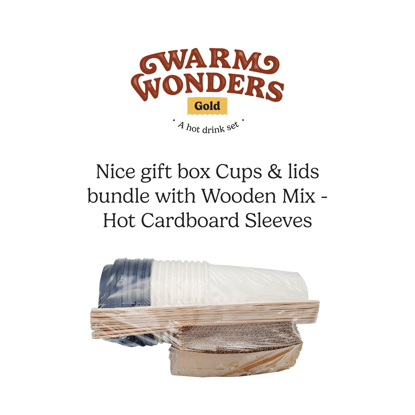 WarmWonders Gold Hot Drink Set - Ultimate Coffee and Tea Gift Basket