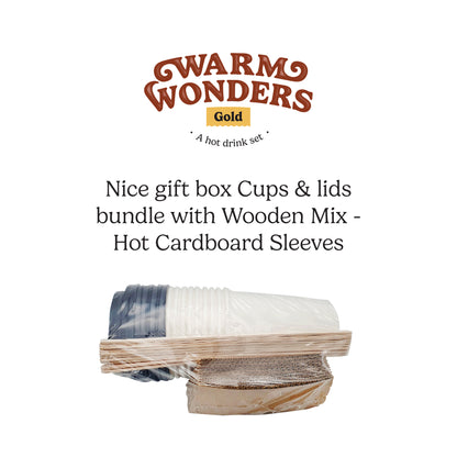 WarmWonders Gold Hot Drink Set - Ultimate Coffee and Tea Gift Basket