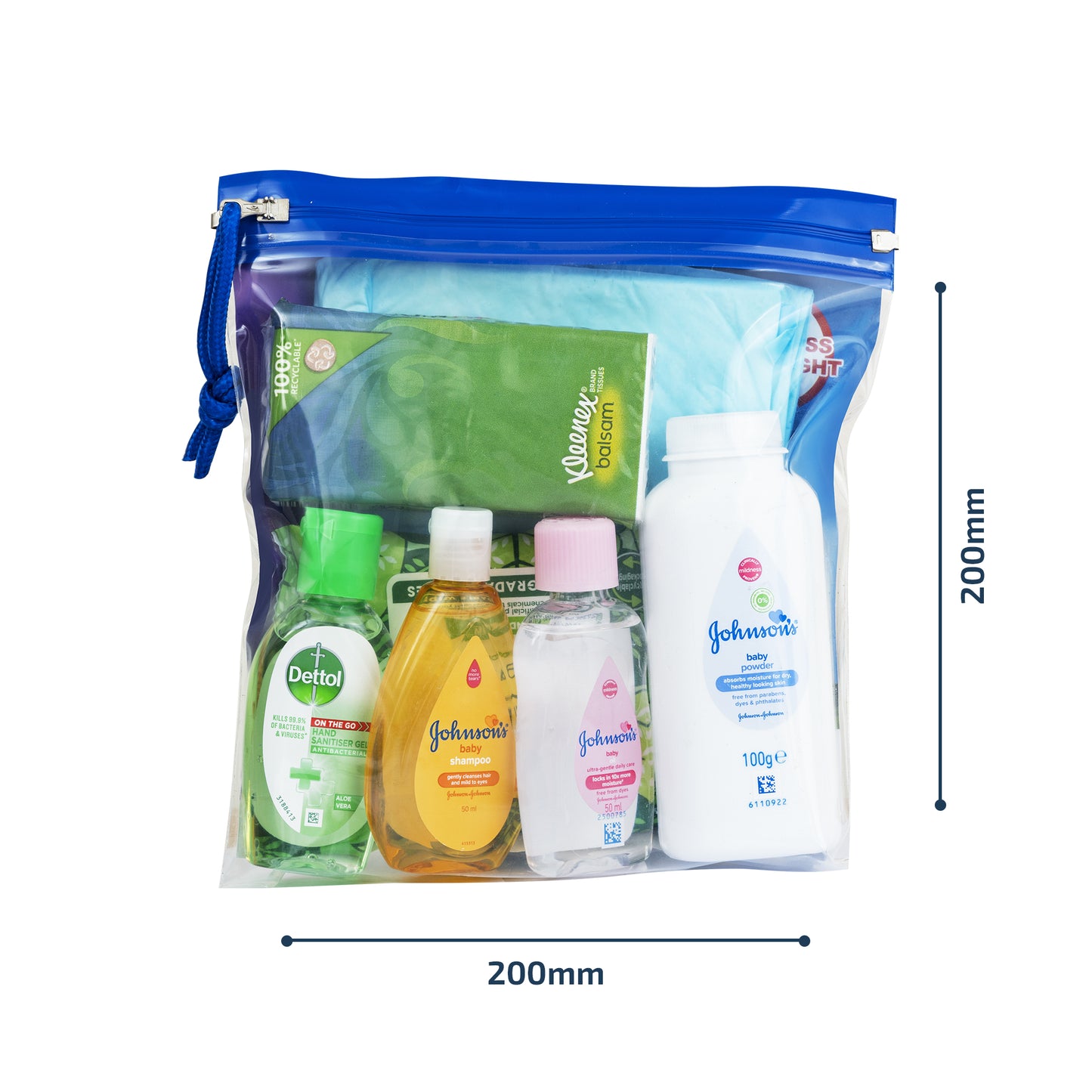 Ultimate "On the Go for Baby" Travel Size Baby Toiletries Set - Baby Travel Essentials