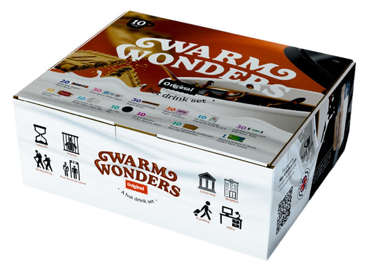 WarmWonders Original Hot Drink Set - Ultimate Coffee and Tea Gift Basket