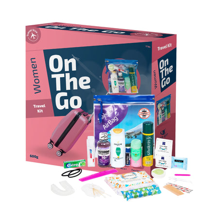 Travel Kit Women Uk 21-Piece Travel Toiletries Set – Compact & TSA-Approved Essentials Kit for Holidays, Business Trips & Weekends